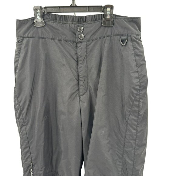 Columbia Black Womens Insulated Snow Pants Elastic Cuffs Zip Pockets Medium - Picture 2 of 11